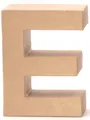 Papp Buchstabe E 17,5x5,5cm Alphabet Initialien Deko PappArt Druckbuchstabe