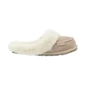 Vanuba Najdi II Handmade Damen Hausschuhe, Naturleder, 100% Schafwolle, Warme und Bequeme Hausschuhe 41 EU Leder Beige/Weiß