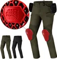 SHIMA Giro Motorrad Hose Herren mit Protektoren Airforce Knieprotektoren Motorradhose Kurzgrößen Hosen für Mann Protektorenhose Textilhose Urban Stretch Cargohose Lang (Männer, Khaki, 32/34)