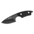 Herbertz Kneck Knife, AISI 420 Stahl, rostfrei, G10 Griffschalen, Hartplastikscheide, Daumenrampe, Neck-Knife, robustes Outdoor-Messer & Jagdmesser, Survivalmesser mit feststehender Klinge