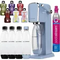 SodaStream Art Blau Wassersprudler + SodaStream Flaschen3 Stück Schwarz 1L Fuse + Bolero - Blau