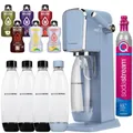 NEU SodaStream Wassersprudler Art Blau + Flaschen 3x Schwarz 1L Fuse + Bolero