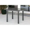 Merxx Semi-Balkonausziehtisch Gartentisch 80(120)x70cm Aluminium graphit
