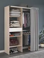 Parisot Vorhang-Schrank Bari 2 Kompakt, modern & praktisch organisiert