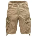 Amaci&Sons Cargoshorts LACKAWANNA Cargoshorts Herren Bermuda Short Hose Regular Fit beige W29