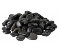 INTERGARDEN Zierkies Dekosteine schwarz poliert 20 kg, Kieselsteine Garten 2-3 cm, (Sack)