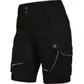 Leibwächter FLXDK Flex Line, Damen-Shorts schwarz-grau, Gr. 36 FLXDK2536