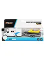 Toi-Toys - Metal Pull Back Camper with Trailer and Snowmobile