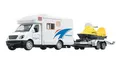 WOHNMOBIL mit Anhänger & Schneemobil Rückzug Camper Modell Wohnwagen Auto Bus 46