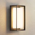Arcchio LED Wandleuchte außen 'Ismera' (Modern) in Schwarz aus Glas (1 flammig,