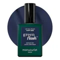 Manucurist Green Flash Gel-Nagellack Poppy Seed Blaugrau - UV & LED Gel Lack - 12-Free, Bio-basiert (84%) - Profi-Maniküre - 15 ml