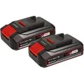 Akku Power-X-Change TWIN-PACK 18Volt 2,5Ah CB rot/schwarz, 2 Stück, ohne Ladegerät