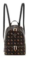 GUESS Silia Backpack S Rucksack Rucksack Espresso Logo dunkelbraun hellbraun Neu