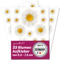 Aufkleber-Set bunte Blumen I Gerbera I DIN A5 I UV-Schutzlaminiert I kfz_688