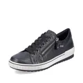 Remonte Damen Low-Top Sneaker D0700, Frauen Halbschuhe,lose Einlage,wasserabweisend,remonteTEX,schnürschuhe,schnürer,Sportschuhe,schwarz (00),36 EU