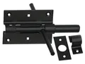 Bolzenriegel 100/16 Türriegel Torriegel Schlossriegel beidseitig Schwarz Pulve.