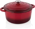 Topf, Ø 22 cm, rot, Gusseisen emailliert