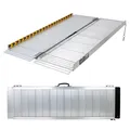 Rollstuhlrampe Schwellenrampe Auffahrrampe 272kg 122cm klappbar leicht Alu