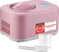 TZS First Austria - Eismaschine 1L 100W - mit Kompressor & Kühlhaltenfunktion - Rosa