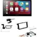 Pioneer SPH-DA160DAB 2-DIN Autoradio Apple CarPlay Android Auto Bluetooth DAB USB passend für Seat Leon 2009-2013 piano black ohne Canbus
