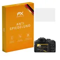 atFoliX Panzerfolie kompatibel mit Panasonic Lumix DMC-FZ200 Schutzfolie, entspiegelnde und stoßdämpfende FX Folie (3X)