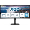 AOC 34 L CU34V5CW/BK Curved, Webcam 2MP Windows Hello