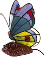 Tischlampe Tiffany-Style Schmetterling 201 Leuchte Dekorationslampe