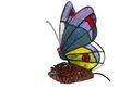 BIRENDY Stehlampe Tischlampe Tiffany-Style Schmetterling 201 Leuchte Dekorationslampe