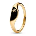 Pandora Fingerring Halbiert Emaille Goldfarben