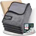 Deedlite Shiny Bath Wipes XXL Trockentuch Dusche, Fast Dry Auto Trockentuch, Mikrofasertücher, Premium Tuch für Auto, Duschkabine, Haushalt, Camping