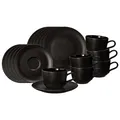 Seltmann Weiden Liberty Velvet Black Kaffeeservice 18-teilig für 6 Personen