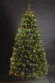 80 LED Trapez Kegel Warmweiß Netz für Weihnachtsbaum 90-130cm Lichternetz