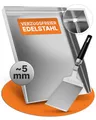 AMZBBQ® Premium Plancha Set - 40 x 30 cm - ca. 5 mm massiver Edelstahl - 20% stärker als herkömmliche Planchas - Grillplatte für Gas & Kohlegrill - Grillzubehör Geschenk für Männer inkl. Grillspachtel
