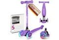 KINNAZ Tretroller Roller Kinder ab 3 Jahre Kinderoller Scooter LED faltbar einstellbar, (Kinderroller, kinnaz ONE), Händler aus Hamburg