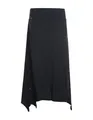 Vishes Alternative Bekleidung - Damen A-Linie Rock Baumwolle Vintage mit elastischem Bund und Taschen schwarz 44