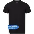 Alpenwert T-Shirt Herren Merino T-Shirt - mulesingfreie Wolle - hergestellt in Portugal (1 Pack) Antibakteriell, Anti-Schweiß-Geruch, Outdoor & Funktionsshirt schwarz XL