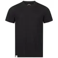 Alpenwert® Merino Shirt Herren [Made IN Portugal] perfektes Wandershirt Wander Tshirt aus Merinowolle Tshirt für Sport, Outdoor, Funktionsshirt (DE/NL/SE/PL, XL, Regular, Regular, Schwarz)