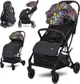 Lorelli Kinderwagen Minori, Sport Buggy klein, nur 8kg, kompakter Sportsitz bis 22kg, Baby Reisebuggy, Einhand-Klappsystem, bunt