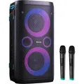 Bluetooth-Lautsprecher Hisense Party Storm 1, Kabellose Mikrofone - Schwarz - Schwarz