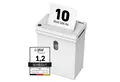 IDEAL Aktenvernichter IDEAL SHREDCAT 8100 CC, 5 x 30 mm Partikelschnitt, Sicherheitsstufe P-4, bis 12 Blatt, 20 l Auffangvolumen, DSGVO-konform