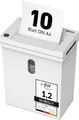IDEAL Shredcat 8100 CC Aktenvernichter P4, 10–12 Blatt (80-70 g/m²), leise, 20L,