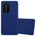 Cadorabo Hülle für Huawei P40 PRO / P40 PRO+ Schutzhülle in Blau Handyhülle TPU Silikon Etui Case Cover