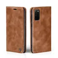 Handy Hülle für Samsung Galaxy S20 Klapp Magnet Smartphone Cover Case Braun