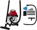 Einhell TC‑VC 1812 S Nass‑Trockensauger 12 L, 1250 W, Edelstahl