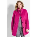 GOLDNER Jerseyblazer Kurzgröße: Stepp-Winterjacke mit Kapuze Langarm Übergangsjacke mit zweiter Jacke, Taschen rosa 23