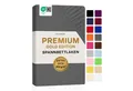 Jacobson Spannbettlaken PREMIUM 200 g/m² Jersey aus 97% Baumwolle & 3% Elasthan, Extra dichtes Bettlaken mit maximalem Halt