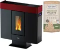Pelletofen FREEPOINT "Moon airtight", schwarz, Kaminöfen, Pelletofen, 340 W, 230 V