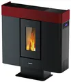 Kleining Pelletofen Kaminofen Moon, Seitenverkleidung bordeaux (10 kW)