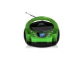 Cyberlux Tragbarer CD-Player Boombox CD/MP3 USB Kinder Radio grün