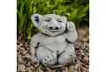gartendekoparadies.de Gartenfigur Steinfigur XXL Troll Modell Finger im Ohr Gnom, H. 26 cm, 15 kg, Frostsicher